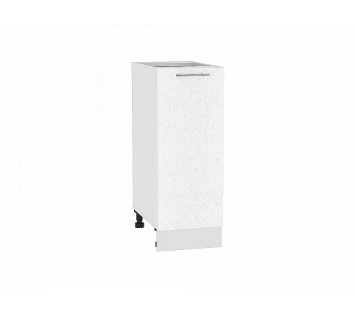Шкаф нижний с 1-ой дверцей Валерия-М, цвет: Белый металлик