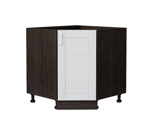 Шкаф нижний угловой (трапеция) Лофт, цвет: Snow Veralinga