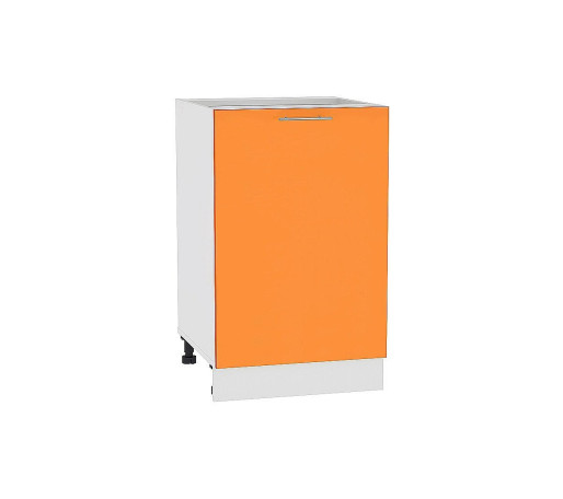Шкаф нижний с 1-ой дверцей Валерия-М, цвет: Оранжевый глянец