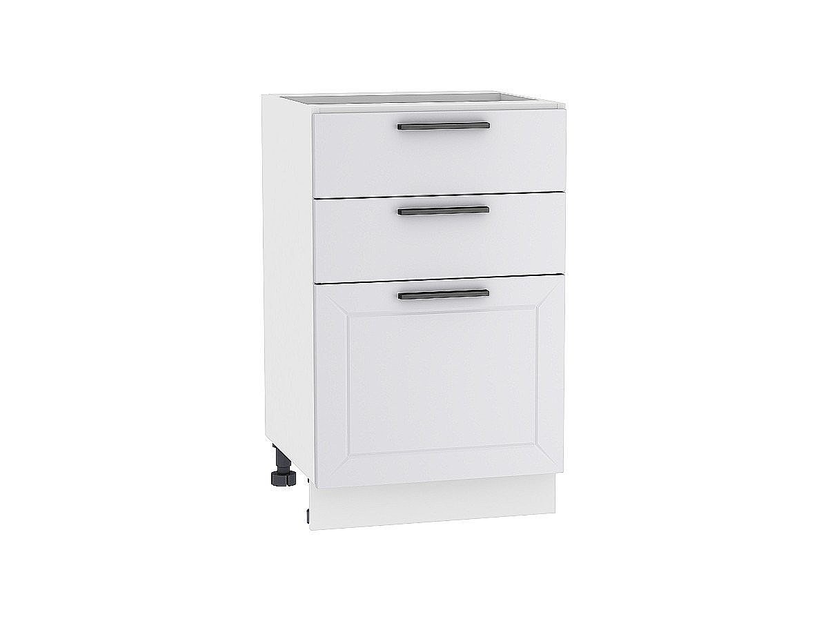 Шкаф нижний с 3-мя ящиками Глетчер, цвет: Гейнсборо Силк Шкаф нижний с 3-мя ящиками Глетчер, цвет: Гейнсборо Силк