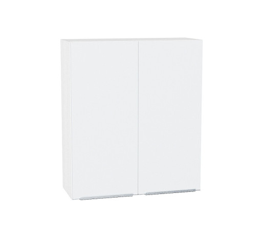 Шкаф верхний с 2-мя дверцами Фьюжн, цвет: Silky White