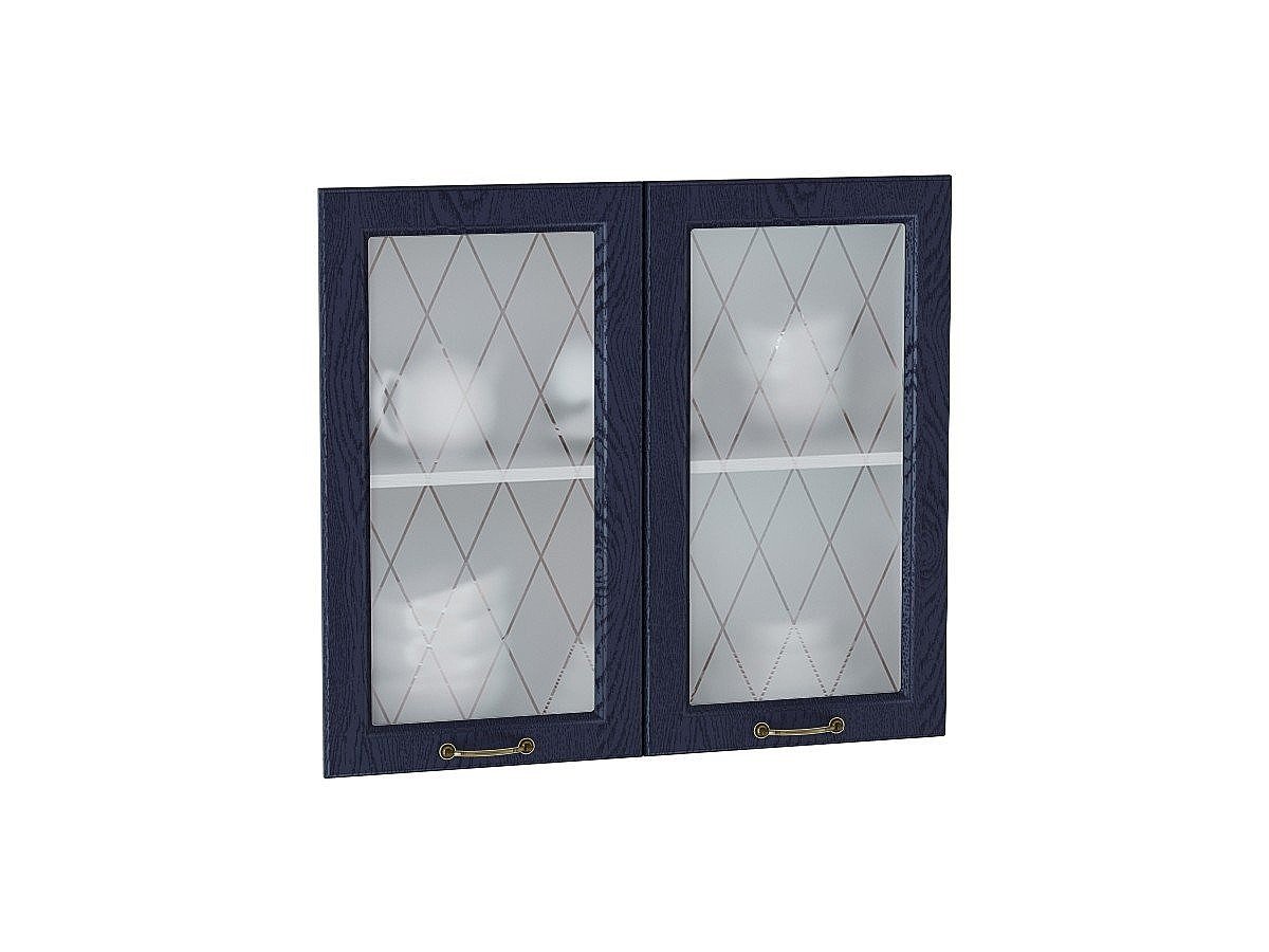 Комплект фасадов Ницца со стеклом для каркаса Ф-55 В800, цвет: Дуб синий Комплект фасадов Ницца со стеклом для каркаса Ф-55 В800, цвет: Дуб синий