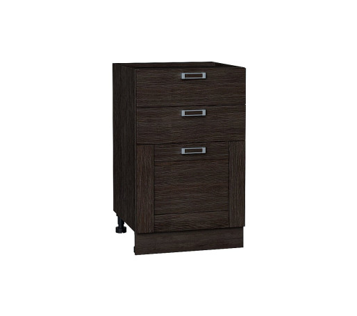 Шкаф нижний с 3-мя ящиками Лофт, цвет: Wenge Veralinga