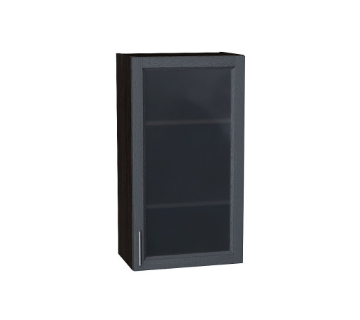 Шкаф верхний с 1-ой остекленной дверцей Сканди, цвет: Graphite Softwood