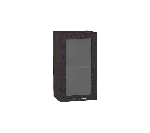 Шкаф верхний с 1-ой остекленной дверцей Валерия-М, цвет: Венге