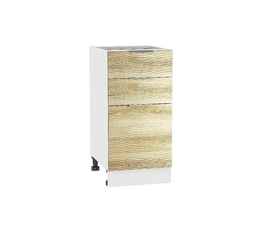 Шкаф нижний с 3-мя ящиками Терра W, цвет: Ель Карпатская