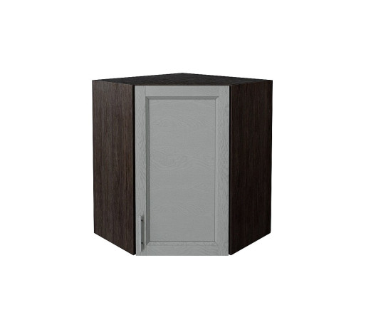 Шкаф верхний угловой Сканди, цвет: Grey Softwood