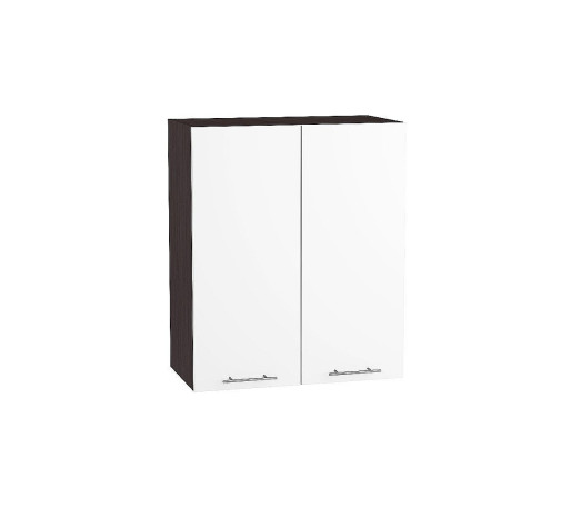 Шкаф верхний с 2-мя дверцами Валерия-М, цвет: Белый глянец