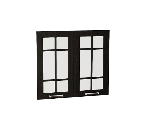 Комплект фасадов Прага со стеклом для каркаса Ф-55 В800, цвет: Венге Премиум