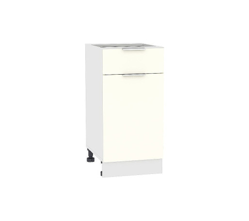 Шкаф нижний с 1-ой дверцей и ящиком Терра, цвет: Ваниль софт