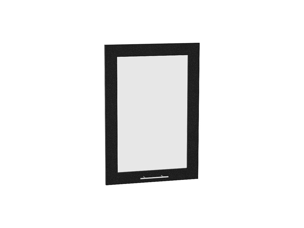 Комплект фасадов Валерия-М со стеклом для каркаса Ф-35Н В509, цвет: Черный металлик Комплект фасадов Валерия-М со стеклом для каркаса Ф-35Н В509, цвет: Черный металлик