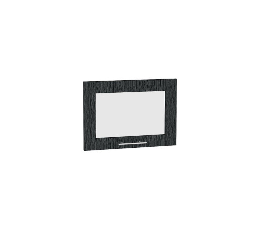 Комплект фасадов Валерия-М со стеклом для каркаса Ф-84 ВГ500, цвет: Черный металлик дождь