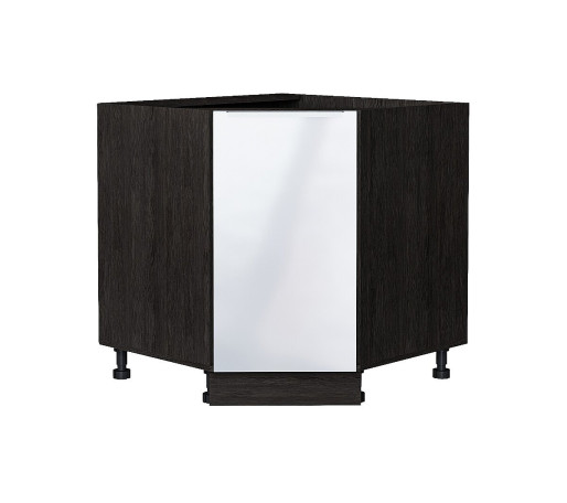 Шкаф нижний угловой (трапеция) Фьюжн, цвет: Angel