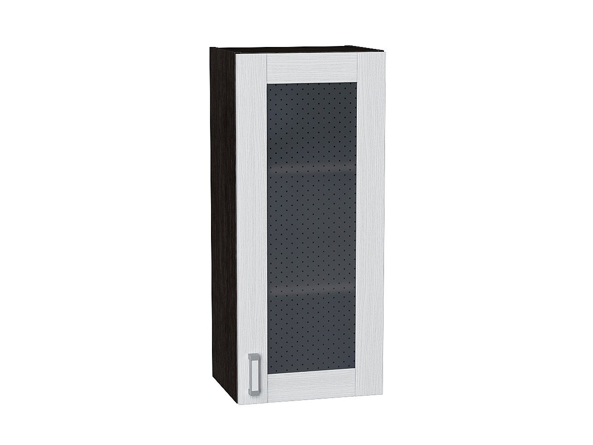 Шкаф верхний с 1-ой остекленной дверцей Лофт, цвет: Snow Veralinga Шкаф верхний с 1-ой остекленной дверцей Лофт, цвет: Snow Veralinga