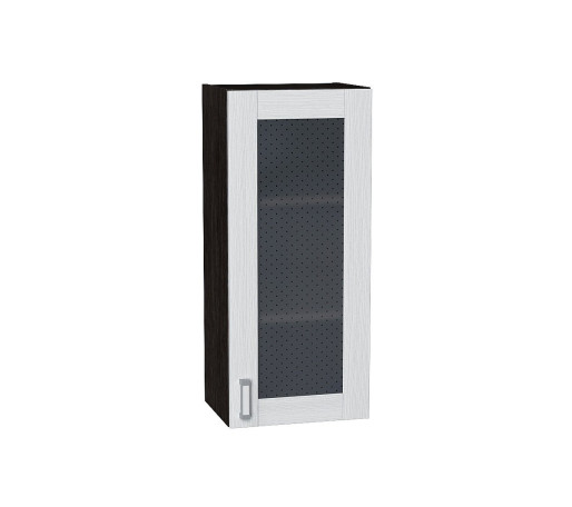 Шкаф верхний с 1-ой остекленной дверцей Лофт, цвет: Snow Veralinga