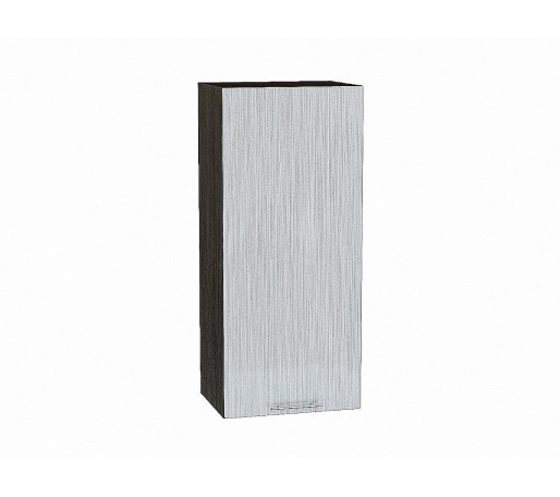 Шкаф верхний с 1-ой дверцей Валерия-М, цвет: Серый металлик дождь светлый