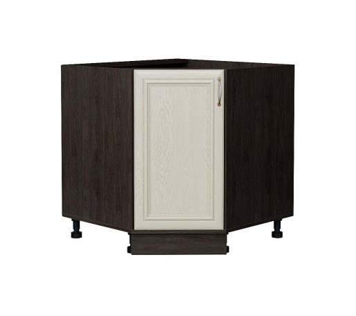 Шкаф нижний угловой (трапеция) Шале, цвет: Ivory