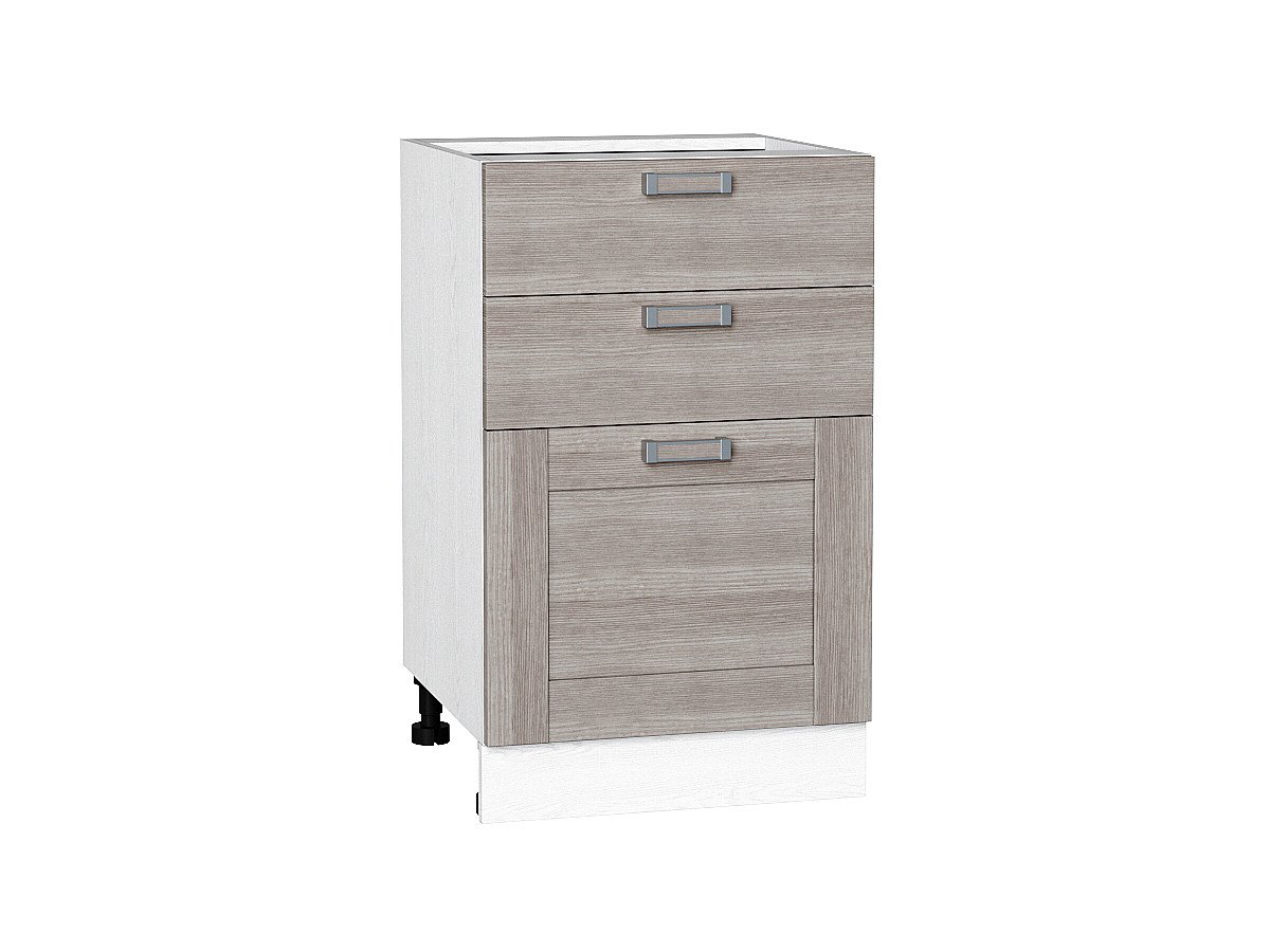 Шкаф нижний с 3-мя ящиками Лофт, цвет: Cappuccino Veralinga Шкаф нижний с 3-мя ящиками Лофт, цвет: Cappuccino Veralinga
