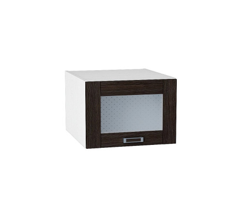 Шкаф верхний горизонтальный остекленный глубокий Лофт, цвет: Wenge Veralinga