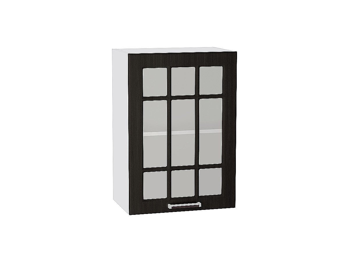 Шкаф верхний с 1-ой остекленной дверцей Прага, цвет: Венге Премиум Шкаф верхний с 1-ой остекленной дверцей Прага, цвет: Венге Премиум