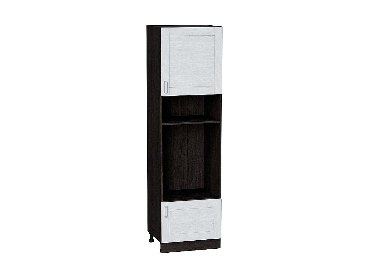 Шкаф пенал с 1-ой дверцей и ящиком под технику Лофт, цвет: Snow Veralinga Шкаф пенал с 1-ой дверцей и ящиком под технику Лофт, цвет: Snow Veralinga