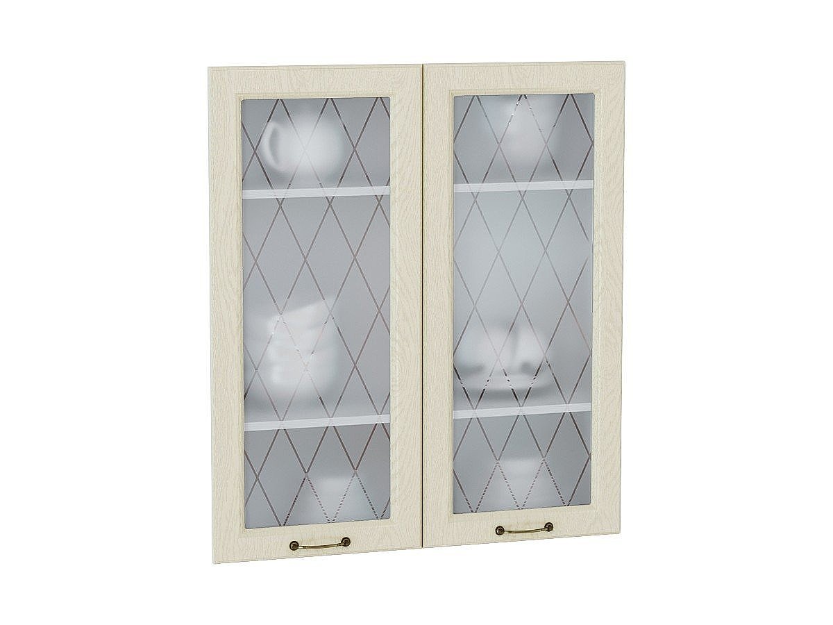 Комплект фасадов Ницца со стеклом для каркаса Ф-55Н В809, цвет: Дуб крем Комплект фасадов Ницца со стеклом для каркаса Ф-55Н В809, цвет: Дуб крем