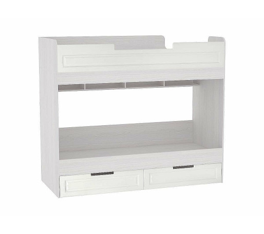 Кровать Прага КР-723 2-х ярусная 0,8м, цвет: Белое дерево