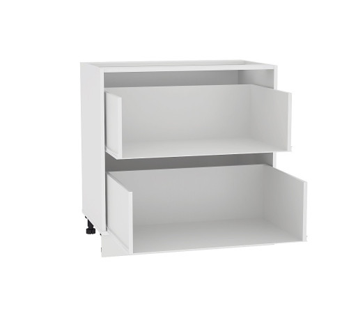 Каркас нижнего шкафа с 2-мя ящиками Н 802, цвет: Белый