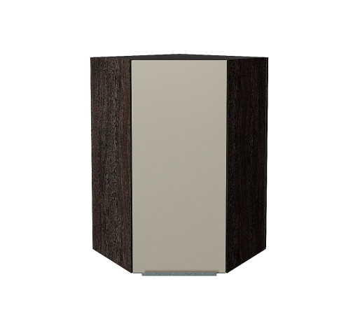 Шкаф верхний угловой Фьюжн, цвет: Silky Grey