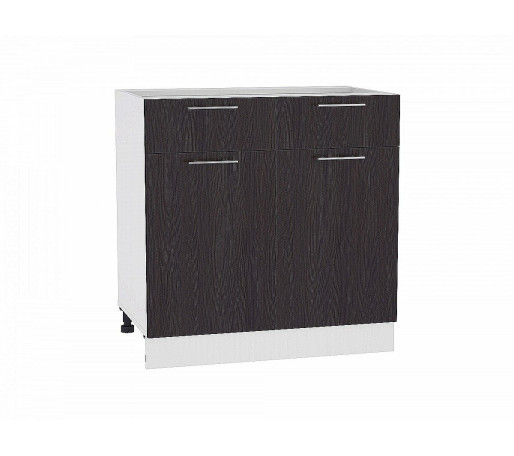 Шкаф нижний с 2-мя дверцами и 2-мя ящиками Валерия-М, цвет: Венге