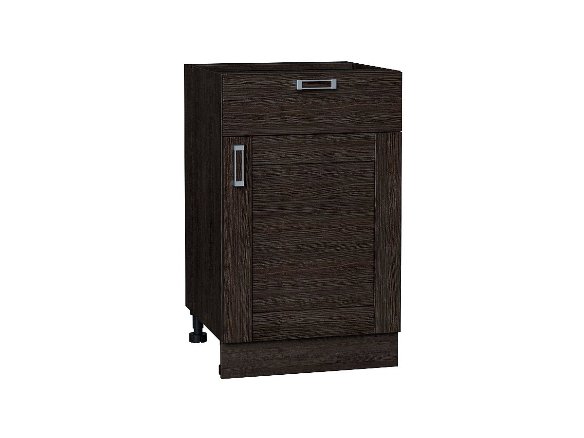 Шкаф нижний с 1-ой дверцей и ящиком Лофт, цвет: Wenge Veralinga Шкаф нижний с 1-ой дверцей и ящиком Лофт, цвет: Wenge Veralinga