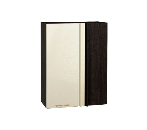 Шкаф верхний прямой угловой Валерия-М, цвет: Бежевый металлик