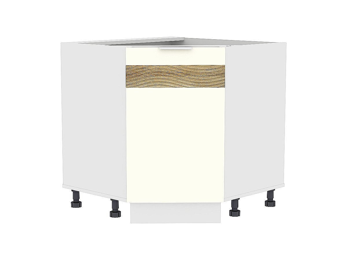 Шкаф нижний угловой (трапеция) Терра DR, цвет: Ваниль софт Шкаф нижний угловой (трапеция) Терра DR, цвет: Ваниль софт