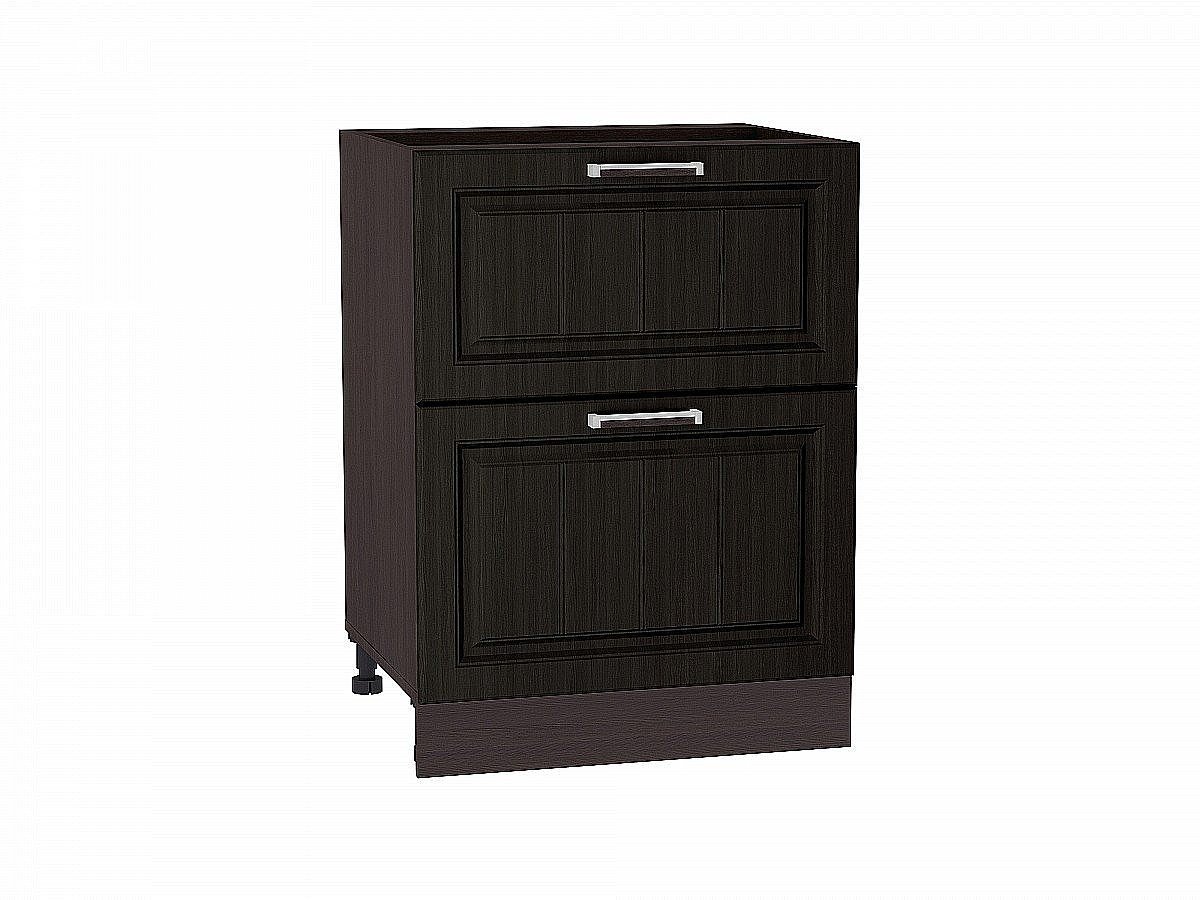 Шкаф нижний с 2-мя ящиками Прага, цвет: Венге Премиум Шкаф нижний с 2-мя ящиками Прага, цвет: Венге Премиум