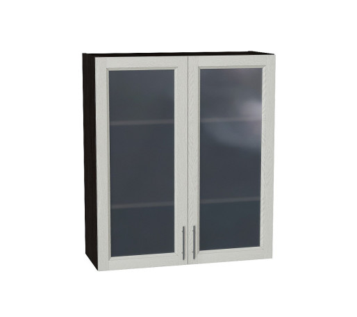 Шкаф верхний с 2-мя остекленными дверцами Сканди, цвет: Cappuccino Softwood