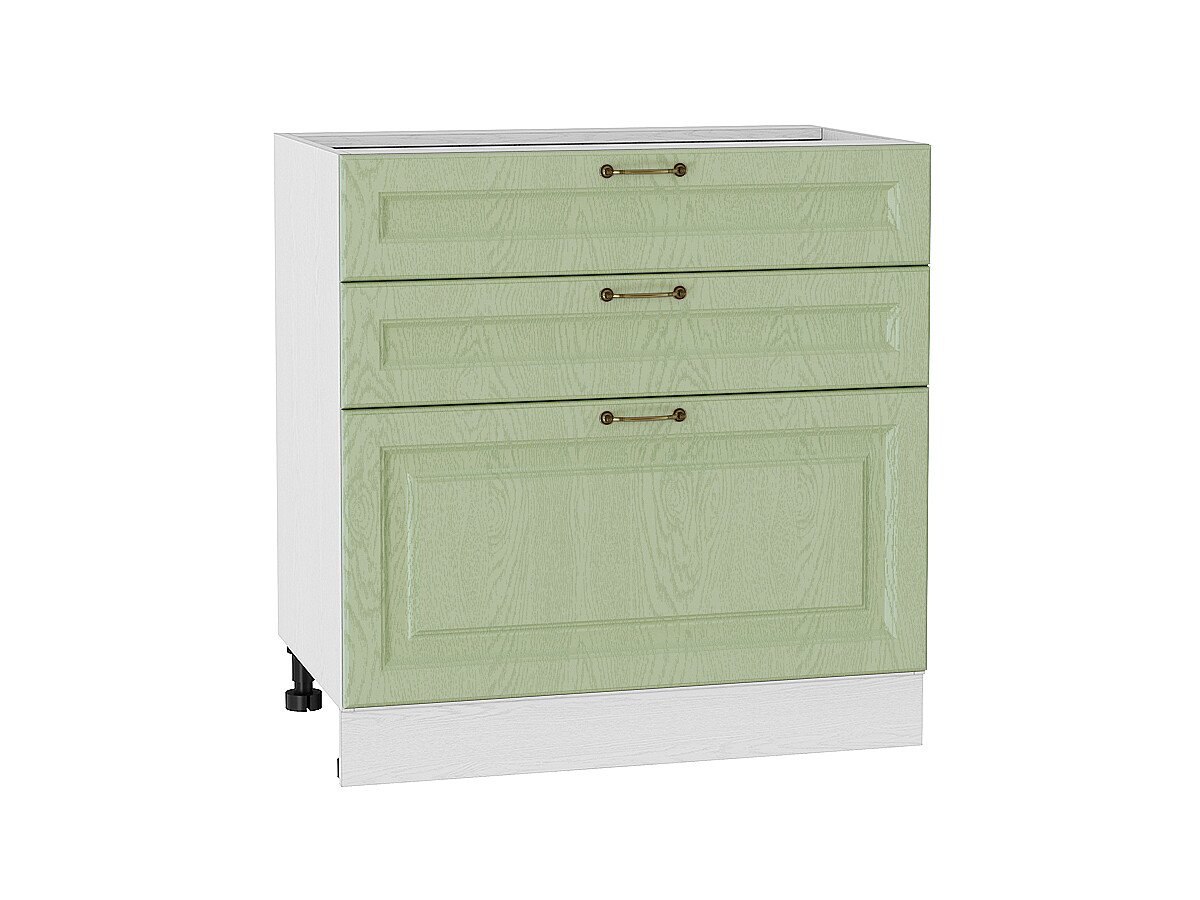 Шкаф нижний с 3-мя ящиками Ницца, цвет: Дуб оливковый Шкаф нижний с 3-мя ящиками Ницца, цвет: Дуб оливковый