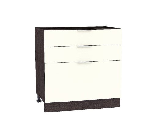 Шкаф нижний с 3-мя ящиками Терра, цвет: Ваниль софт