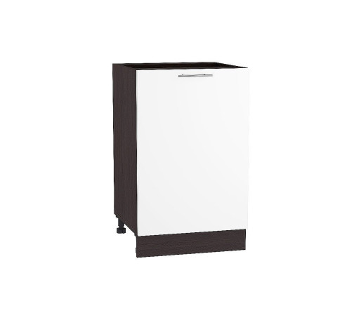 Шкаф нижний с 1-ой дверцей Валерия-М, цвет: Белый глянец