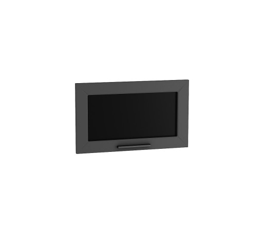 Комплект фасадов Глетчер со стеклом для каркаса Ф-86 ВГ600, цвет: Маренго Силк