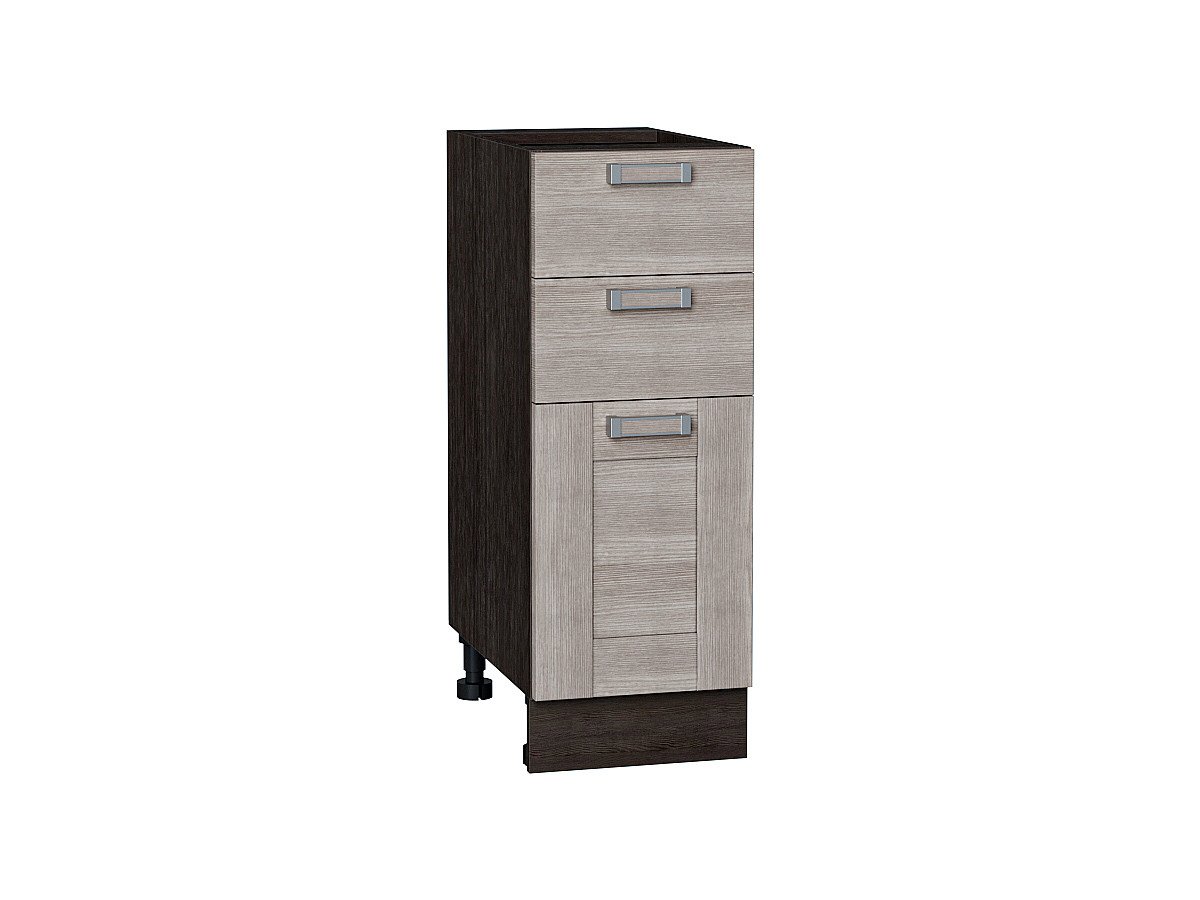 Шкаф нижний с 3-мя ящиками Лофт, цвет: Cappuccino Veralinga Шкаф нижний с 3-мя ящиками Лофт, цвет: Cappuccino Veralinga