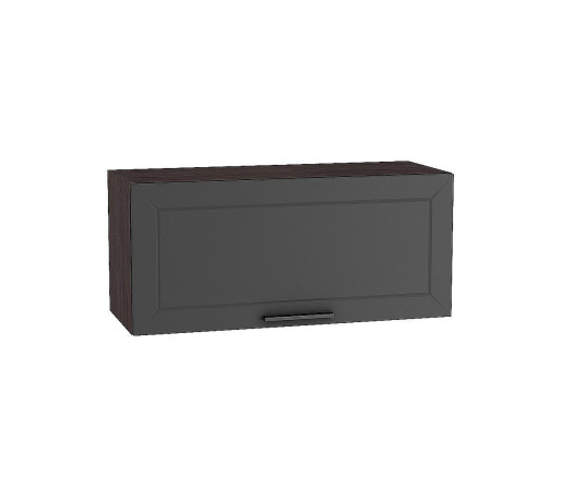 Шкаф верхний горизонтальный глубокий Глетчер, цвет: Маренго Силк