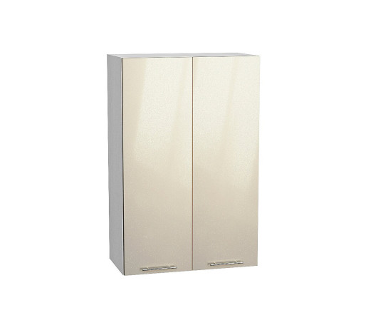Шкаф верхний с 2-мя дверцами Валерия-М, цвет: Бежевый металлик