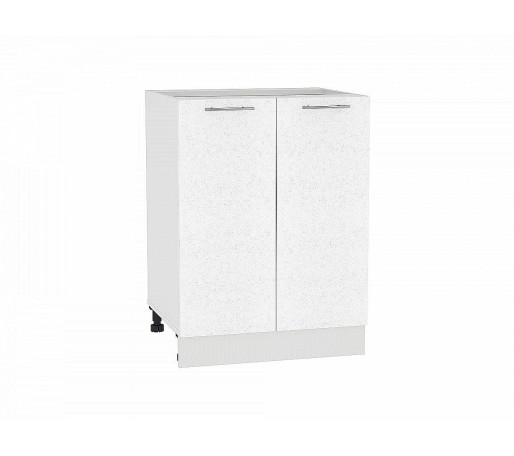 Шкаф нижний с 2-мя дверцами Валерия-М, цвет: Белый металлик