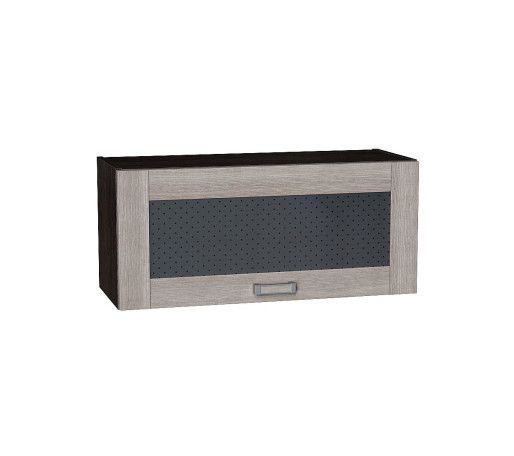 Шкаф верхний горизонтальный остекленный Лофт, цвет: Cappuccino Veralinga