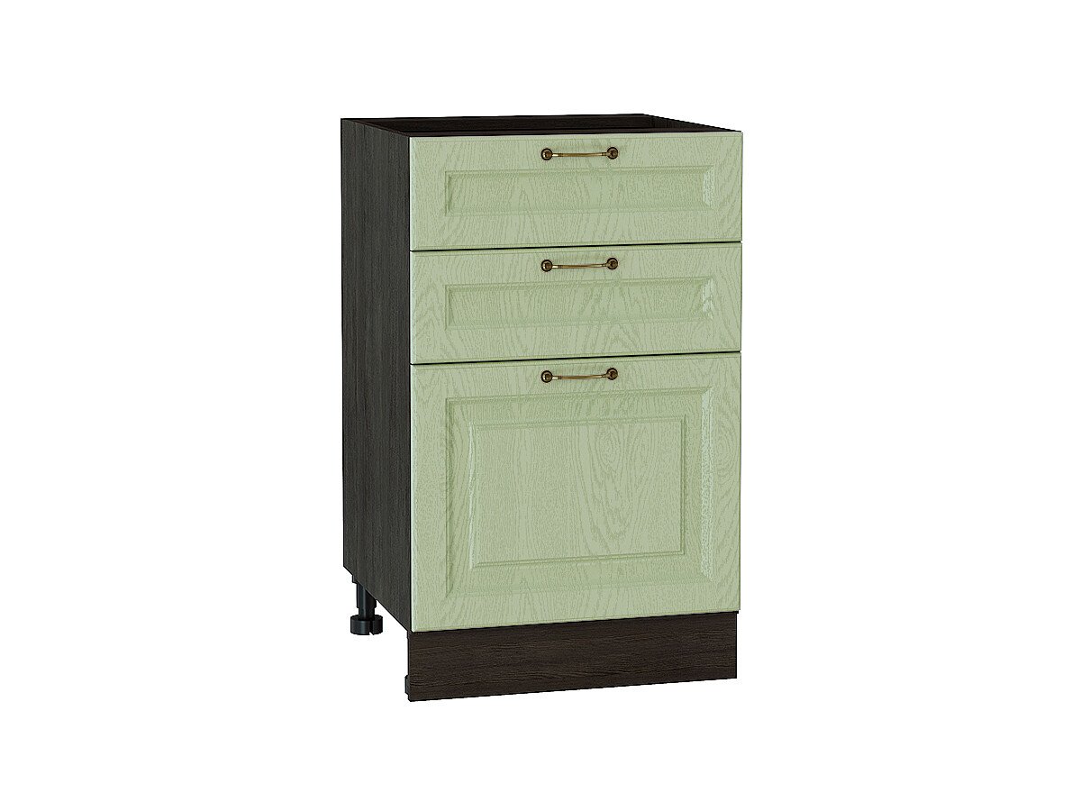 Шкаф нижний с 3-мя ящиками Ницца, цвет: Дуб оливковый Шкаф нижний с 3-мя ящиками Ницца, цвет: Дуб оливковый
