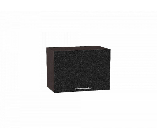 Шкаф верхний горизонтальный Валерия-М, цвет: Черный металлик