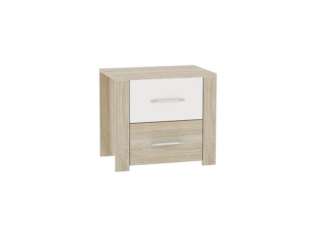 Тумба прикроватная Сопрано ТБ-220 с ящиками, цвет: Белый глянец/Дуб сонома Тумба прикроватная Сопрано ТБ-220 с ящиками, цвет: Белый глянец/Дуб сонома
