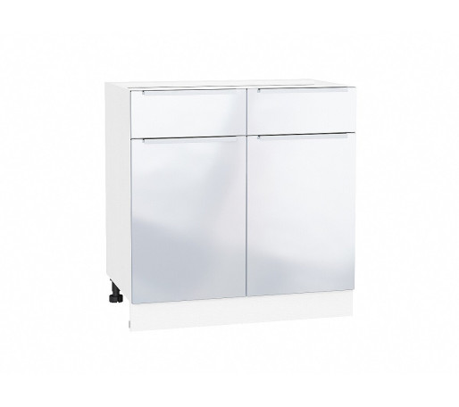 Шкаф нижний с 2-мя дверцами и 2-мя ящиками Фьюжн, цвет: Angel