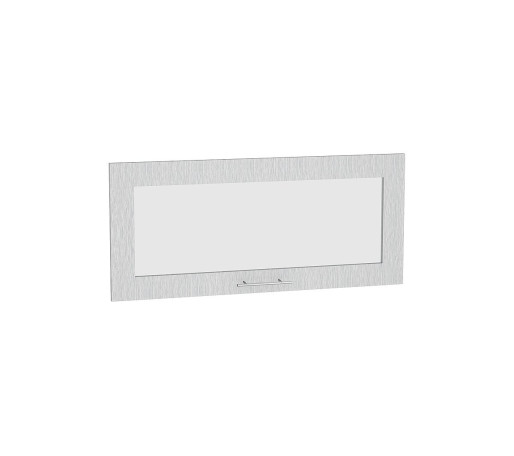 Комплект фасадов Валерия-М со стеклом для каркаса Ф-88 ВГ800, цвет: Серый металлик дождь светлый