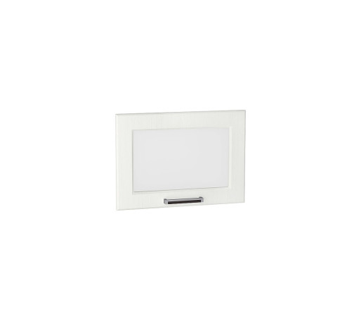 Комплект фасадов Прага со стеклом для каркаса Ф-84 ВГ500, цвет: Белое дерево